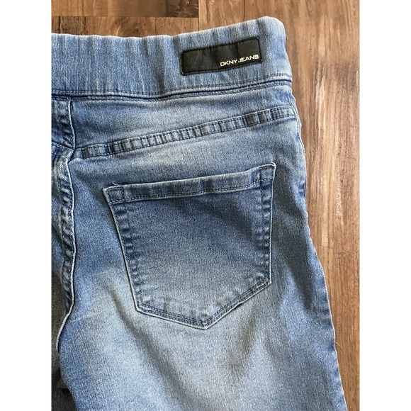 DKNY Women's Blue Jean Pull On Bermuda Shorts Stretch Denim Size XS - Picture 4 of 5
